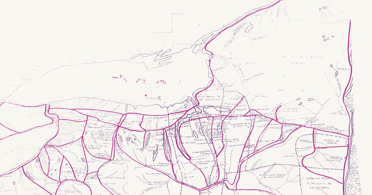 Preview of Iroquois trails and villages, 1851