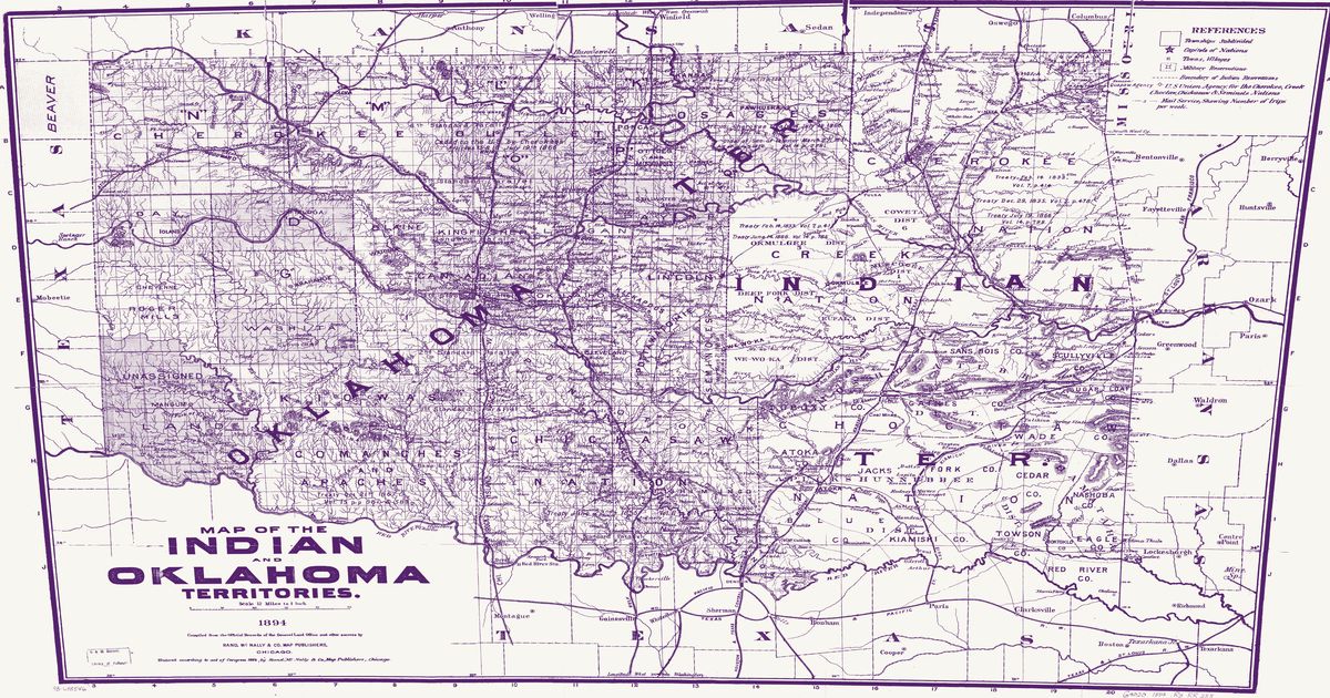Preview of Indian & Oklahoma Territories, 1894