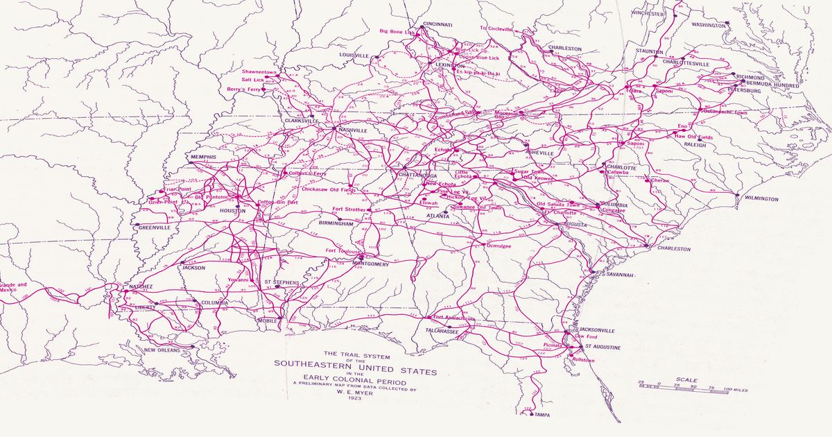 Preview of Southeastern trail system, 1928
